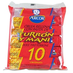 Turrones Arcor x 10 unidades