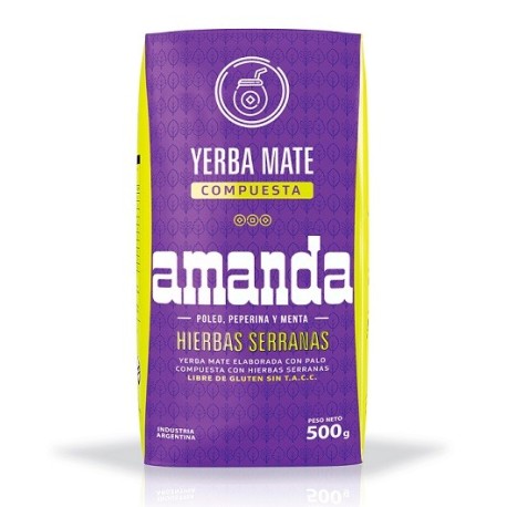 Yerba Mate Amanda Hierbas Serranas 500 gr.