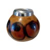 Mate Calabaza con bordo metallico Grande