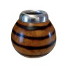Mate Calabaza con bordo metallico Grande